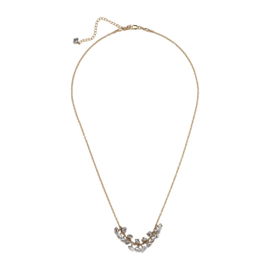 Grey Keishi Pearl Drops Necklace