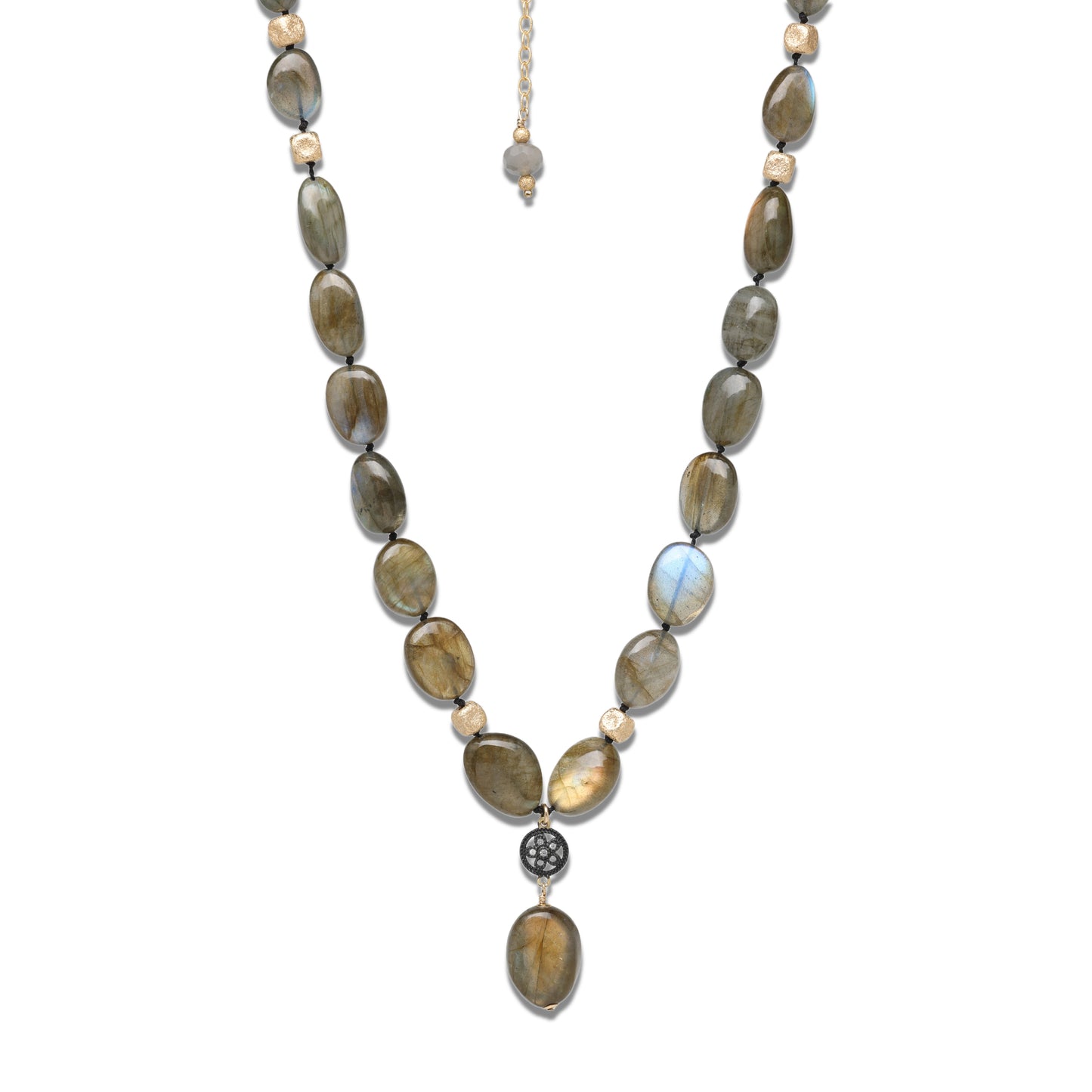 Smooth Oval Labradorite Necklace