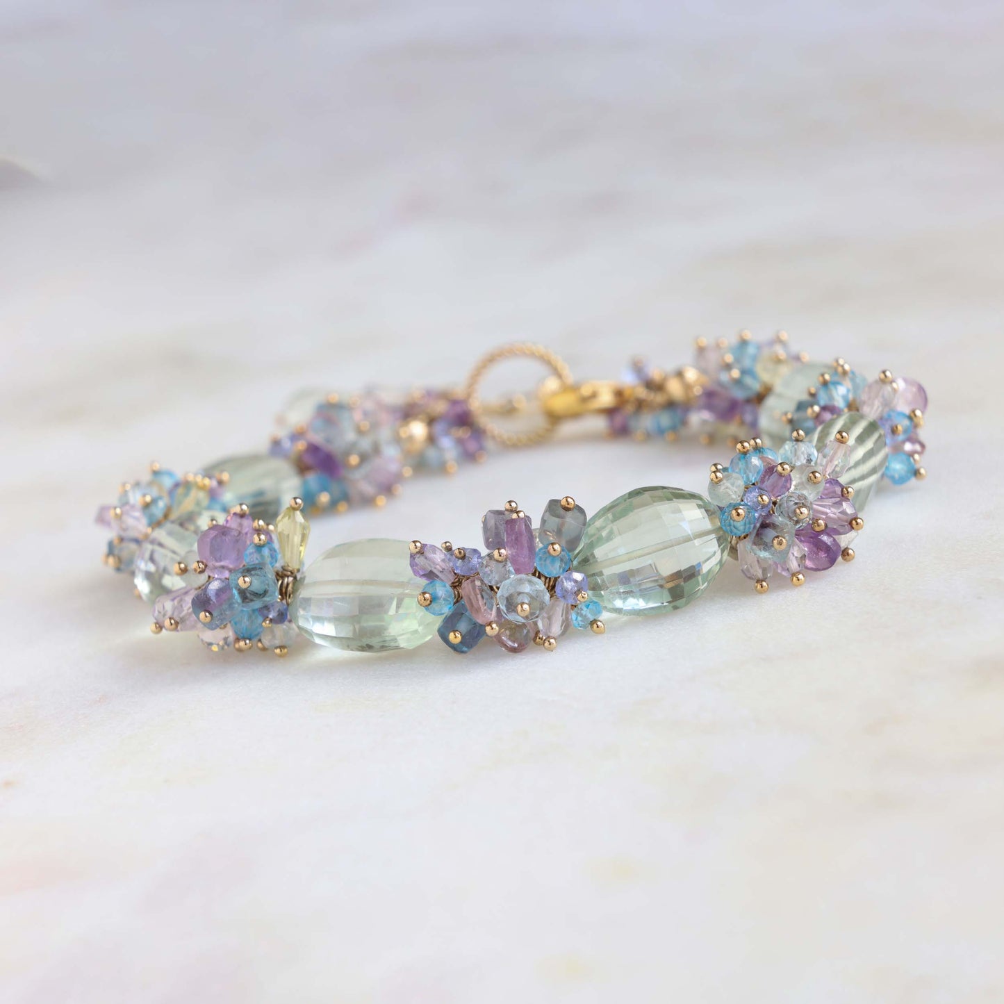 Prasiolite and Mixed Gemstone Luxe Bracelet