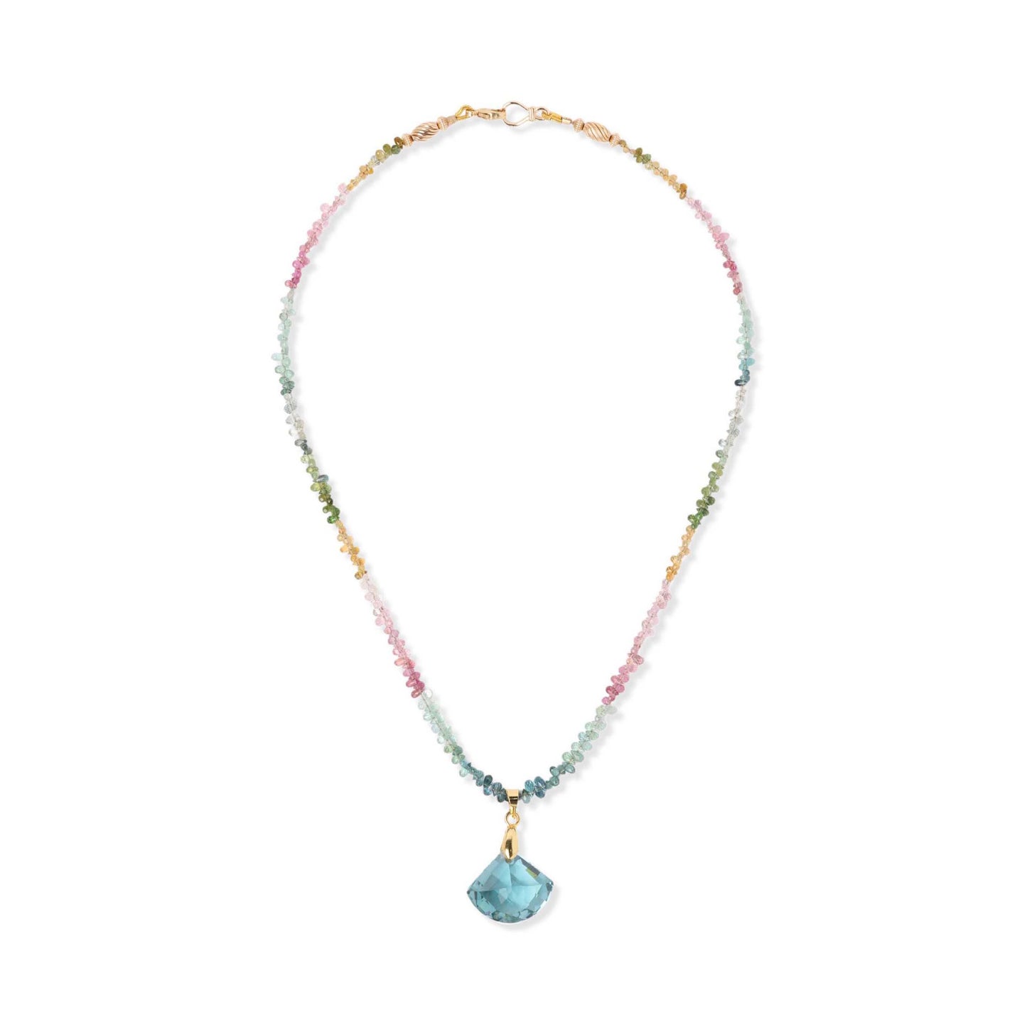 Tourmaline Teardrops Luxe Necklace